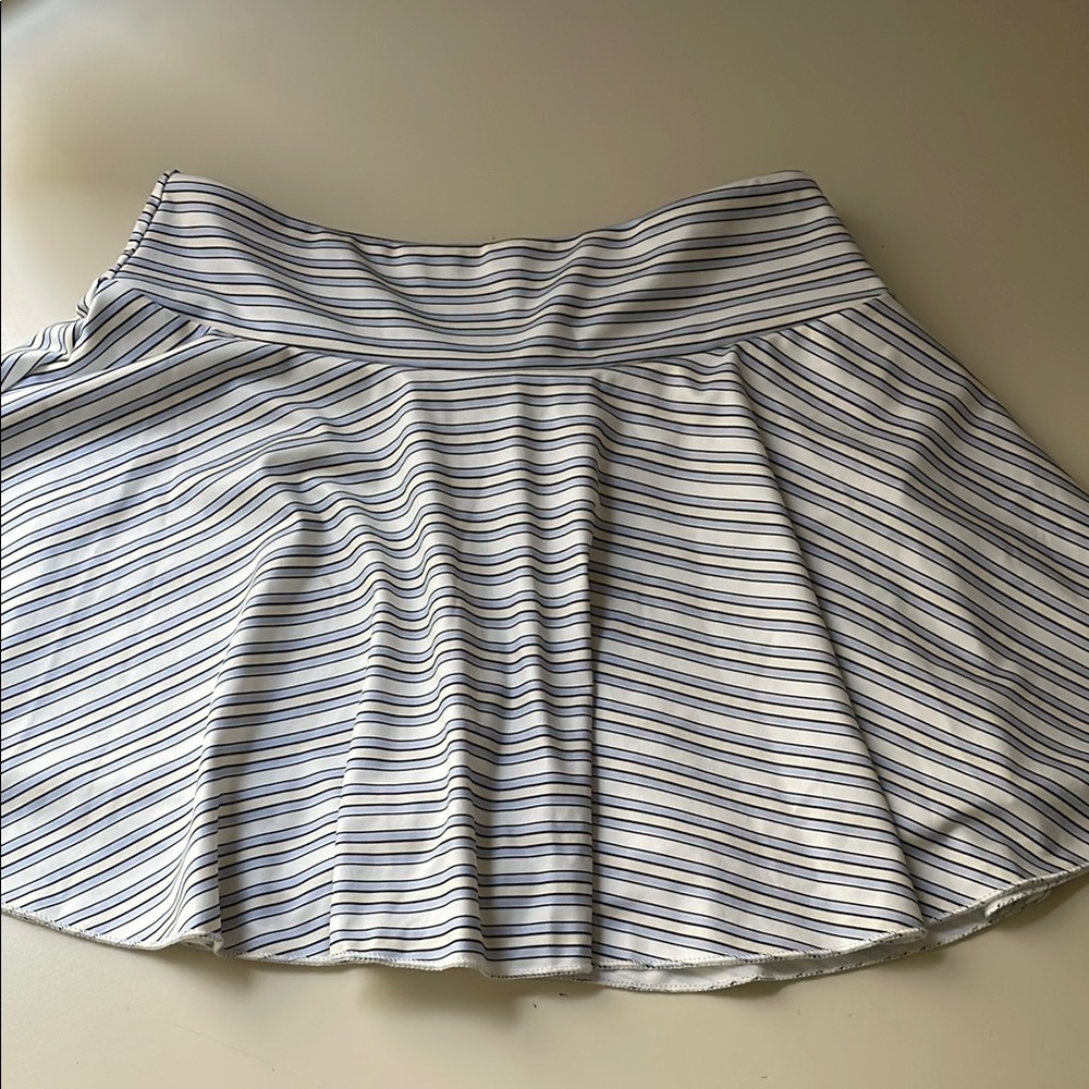 Striped Blue and White Skirt